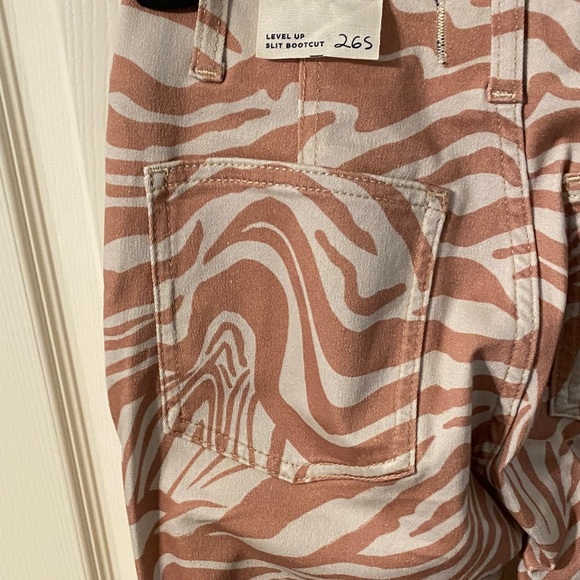 Free people We The Free Tan and White Bootcut Pants - Picture 4 of 12